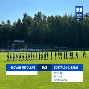 Slovan Frýdlant A : FK Košťálov - Libštát 0:3 (0:0)