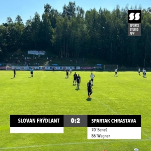 Slovan Frýdlant A : TJ Spartak Chrastava 0:2 (0:0)
