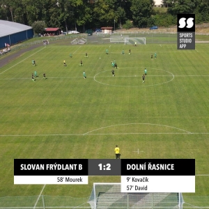 Slovan Frýdlant B : TJ Jiskra Dolní Řasnice 1:2 (1:0)