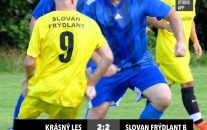 FC Krásný Les : Slovan Frýdlant B 2:2
