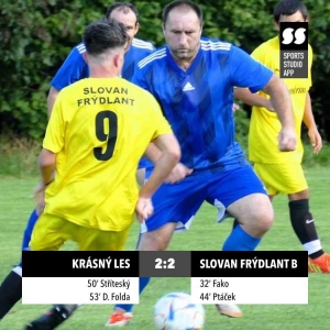 FC Krásný Les : Slovan Frýdlant B 2:2
