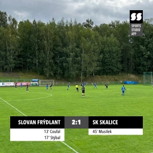 Slovan Frýdlant A : SK Skalice u České Lípy 2:1 (2:1)