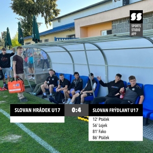 FK Slovan Hrádek nad Nisou : Dorost U17 0:4